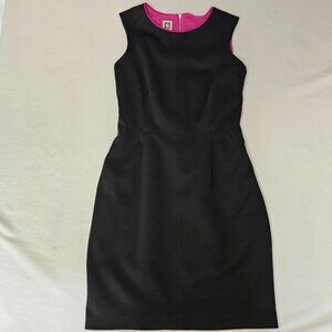 Anne Klein Black Dress with Pink Lining